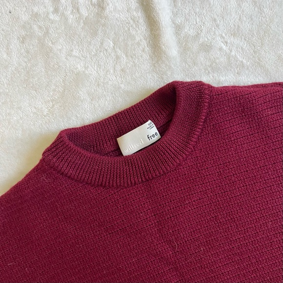 Wilfred Free Lolan Sweater in Burgundy - Size XXS - Picture 5 of 6